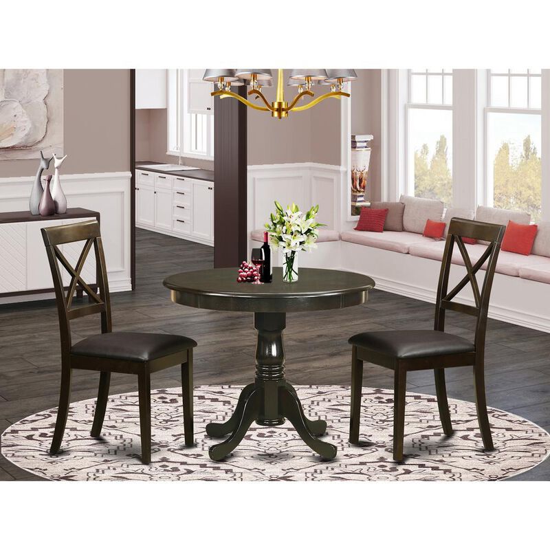 3 PC Kitchen Table-Kitchen Table and 2 Dining Chairs