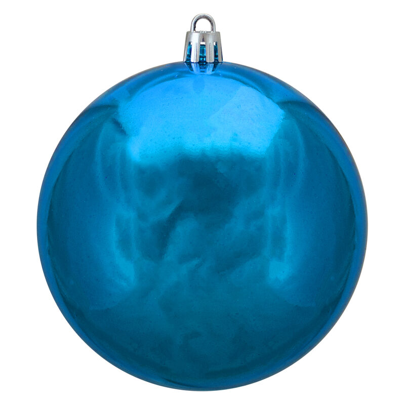 Shiny Lavish Blue Shatterproof Christmas Ball Ornament 4" (100mm)