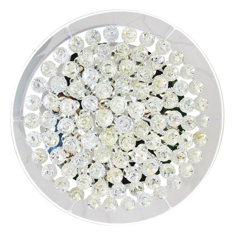 Radiant 12 Light Drum Shade Chandelier With Chrome Finish