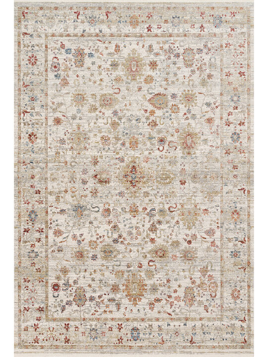 Claire CLE05 Ivory/Multi 5'3" x 7'9" Rug