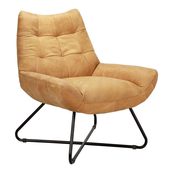 Vintage Tan Leather Lounge Chair - Graduate Collection, Belen Kox