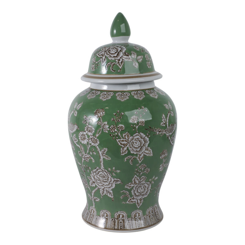 Bird & Flower Temple Jar image number 2