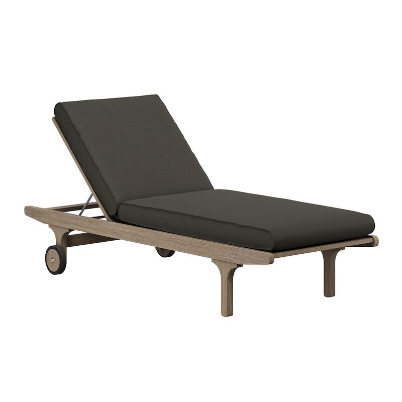 Saratoga Outdoor Patio Teak Chaise Lounge Chair image number 0