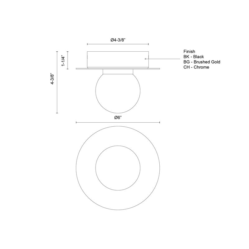 Elixir 6 in LED Flush Mount image number 8