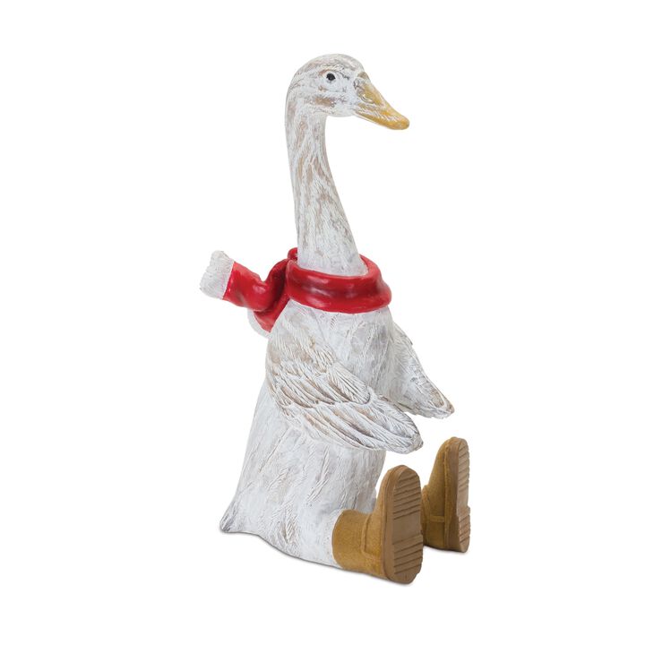 Christmas Goose with Boots for Whimsical Holiday Decor and Festive Christmas Display (Set of 2)