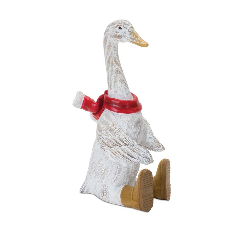 Christmas Goose with Boots for Whimsical Holiday Decor and Festive Christmas Display (Set of 2)