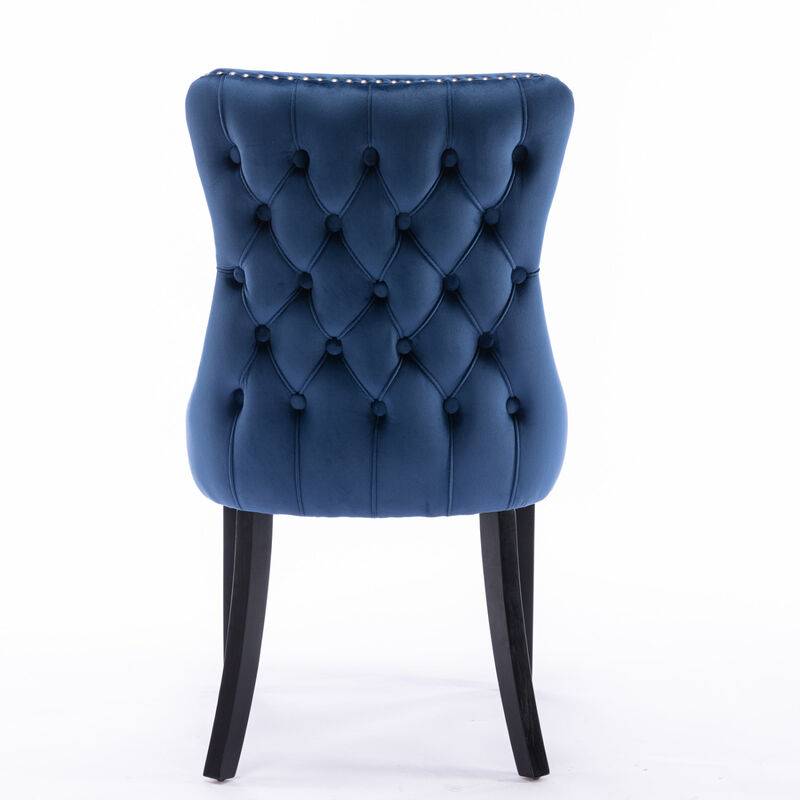 Streamdale Blue Upholstered Dining Chairs, Set of 2 image number 7