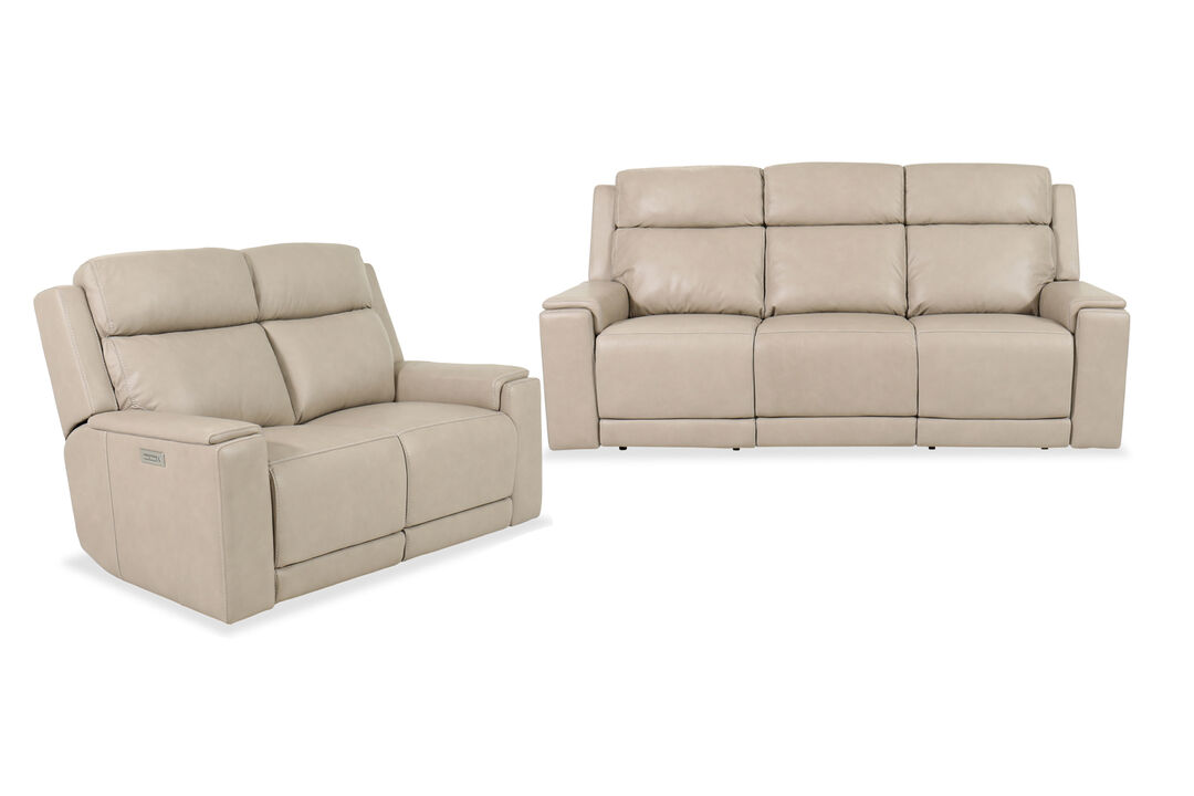 Emerson 2 Piece Living Set in Taupe