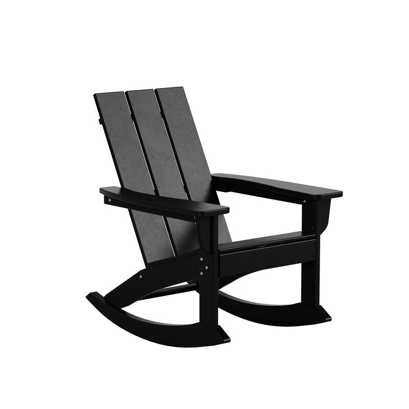 WestinTrends Modern Adirondack Outdoor Rocking Chair