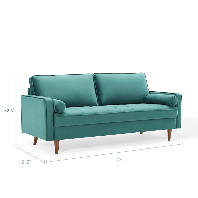 Valour Performance Velvet Sofa image number 3