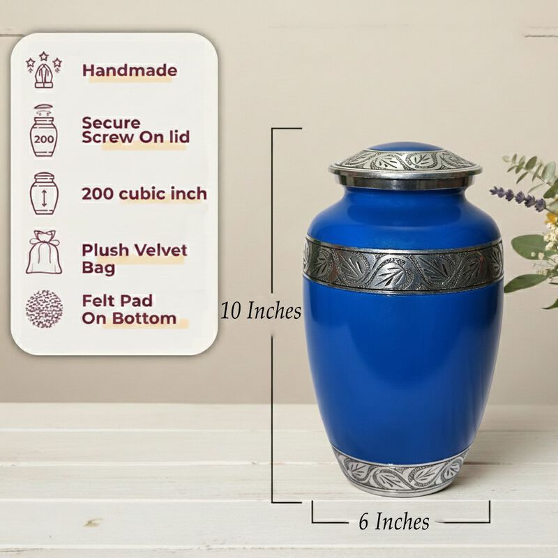 Leaf design urn image number 5