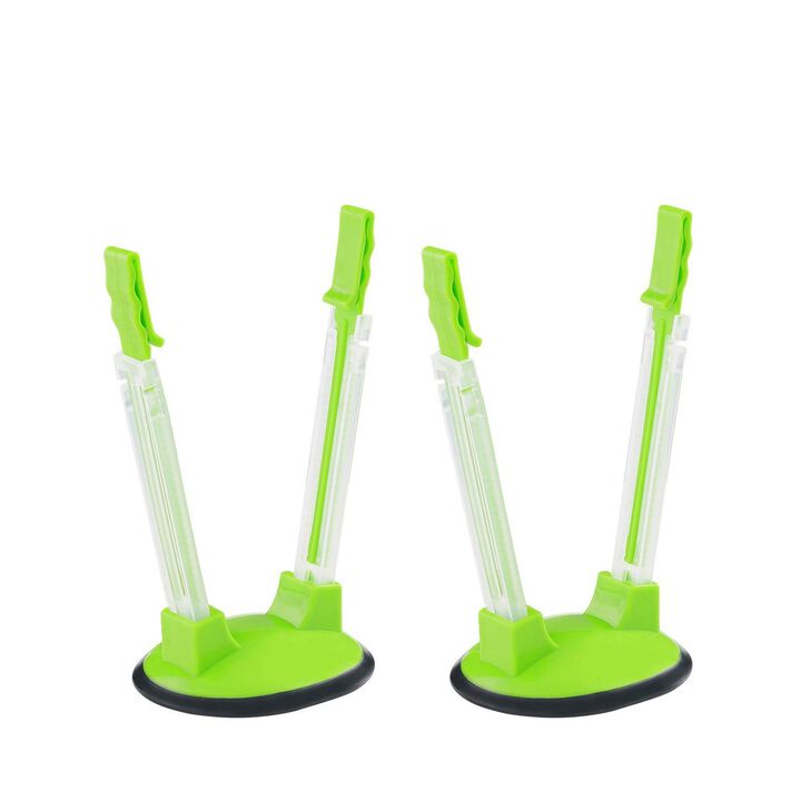 TAO Cicada Baggy Rack-Pack of 2 Bag Holder for Plastic Bags, Plastic bag bracket, No-hands Food Storage Bag Holders