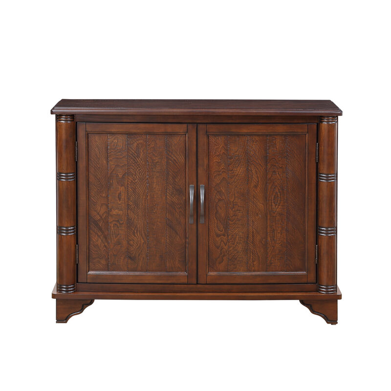 GOODSILO Retro Console Table with Adjustable Storage Shelf image number 0