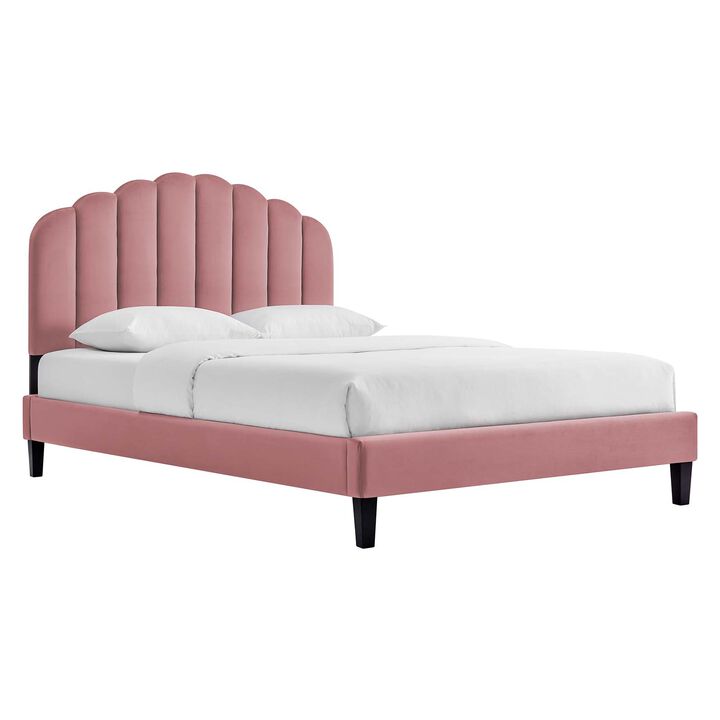 Modway - Daisy Performance Velvet Twin Platform Bed
