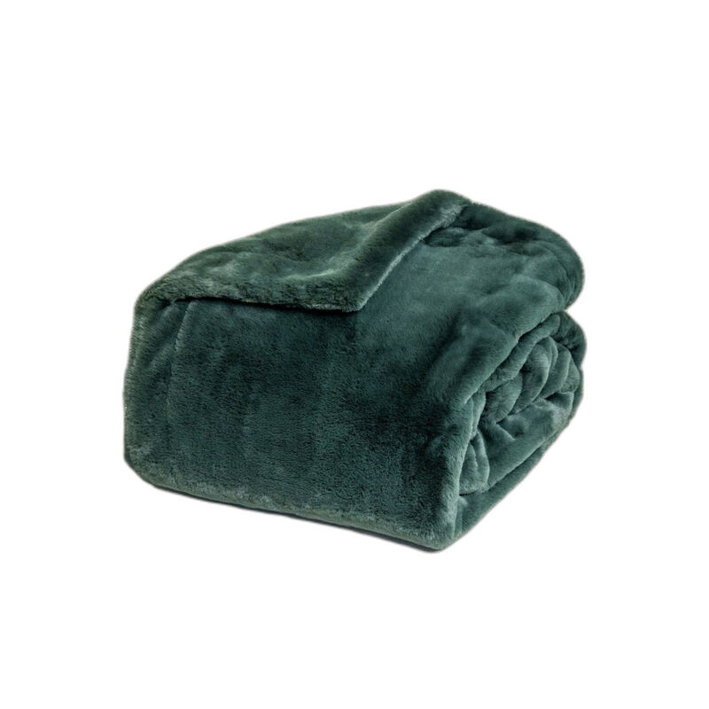 Santa Cruz Large Faux Fur Throw Blanket image number 0