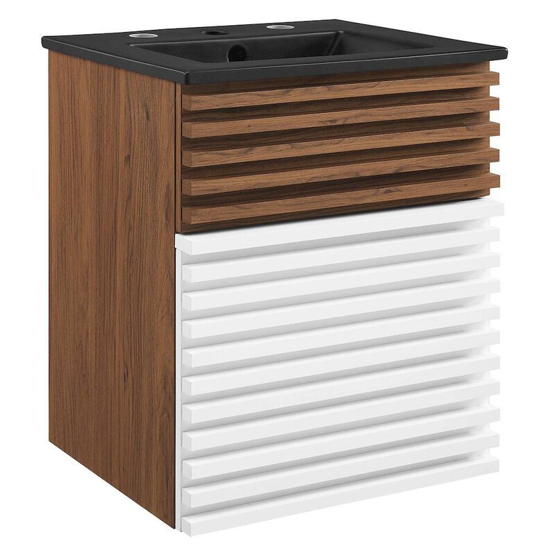 Render 18" Wall-Mount Bathroom Vanity image number 0
