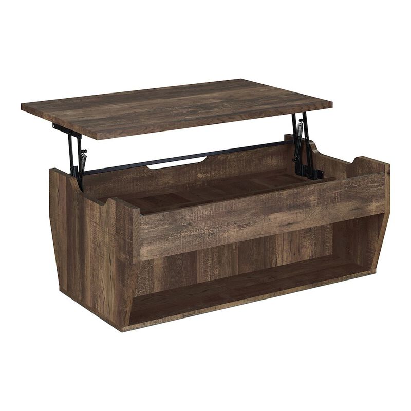 ENITIAL STAR Edwards Wood Lift-Top Coffee Table in Reclaimed Oak