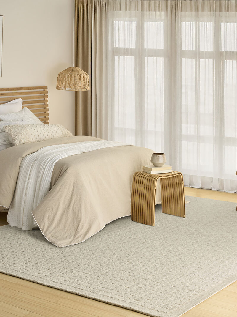 Pure Grids PGR01 Ivory/Beige 8'6" x 11'6" Rug