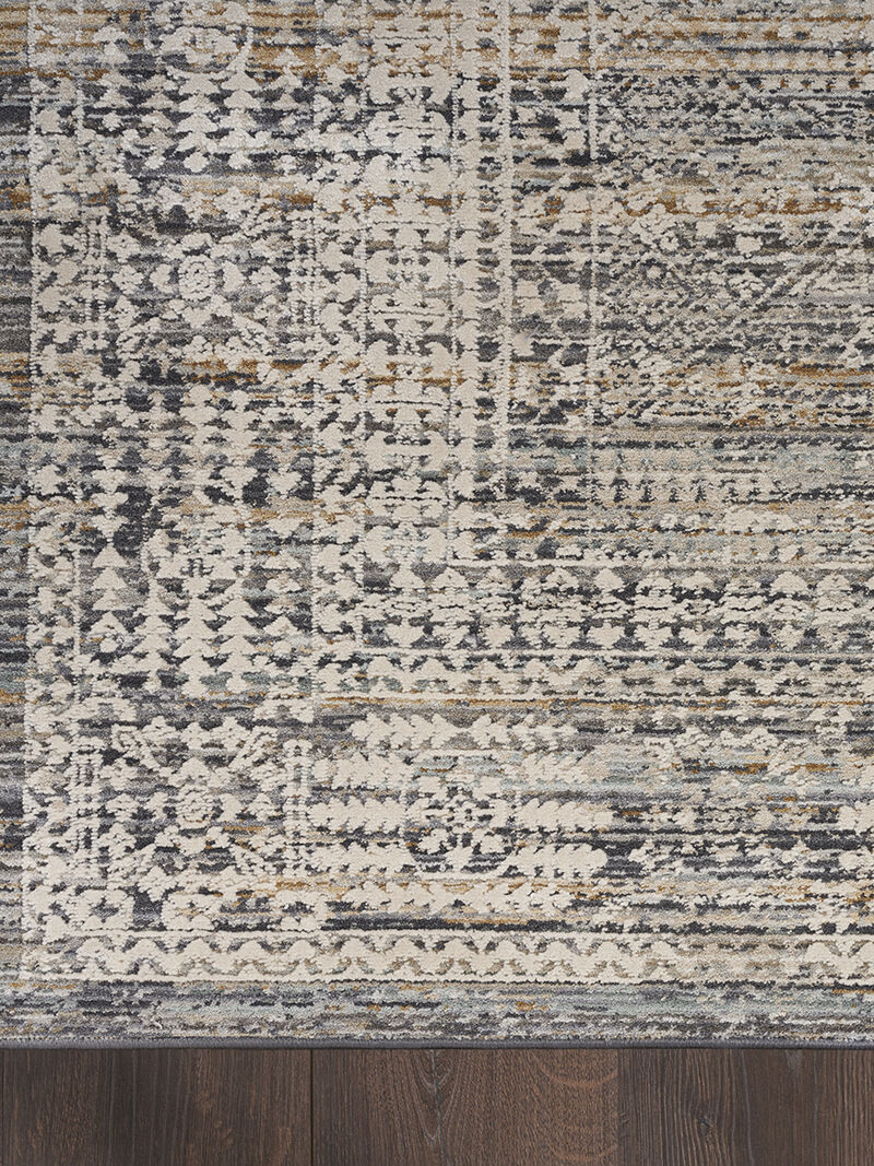 Lynx LNX05 Ivory/Slate 2'3" x 10' Rug