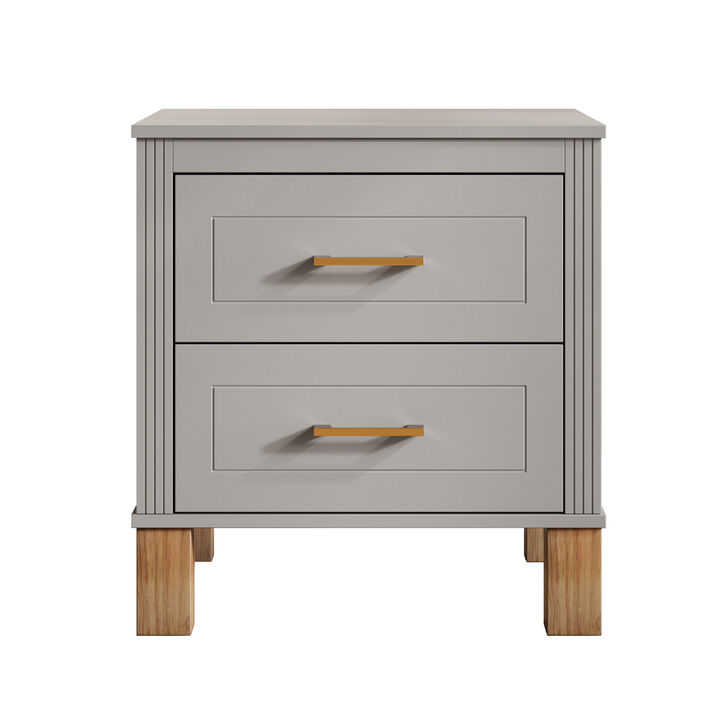 Cidwox 2 Drawer Nightstand