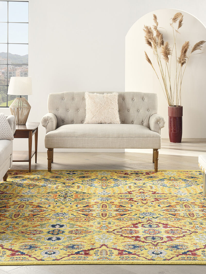 Allur ALR03 Yellow/Multi 6' x 9' Rug