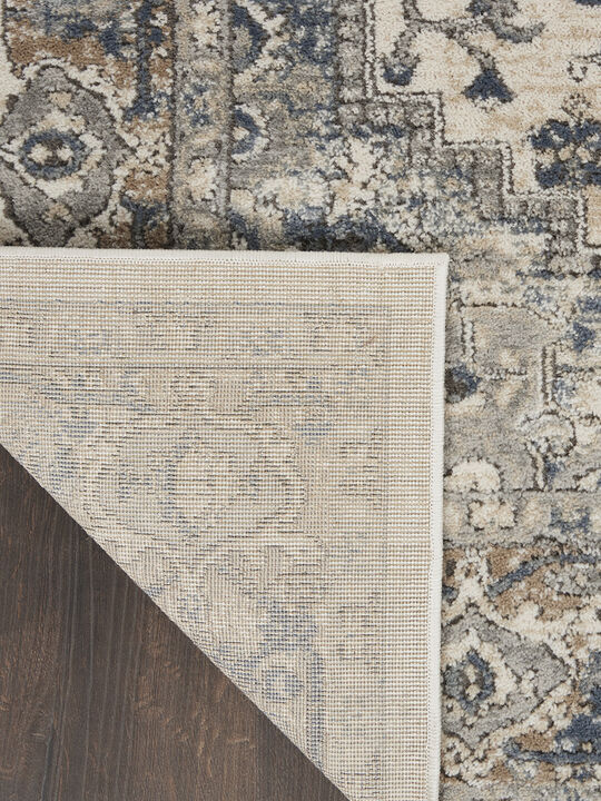 Quarry QUA05 Ivory/Gray 3' x 5' Rug