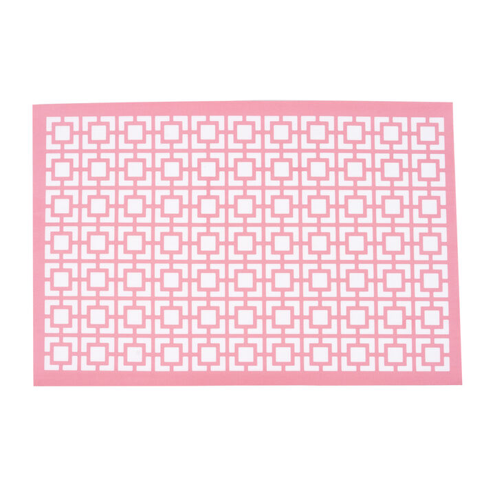 Breeze Block Placemats (set of 4)-Vista Vue in Pink