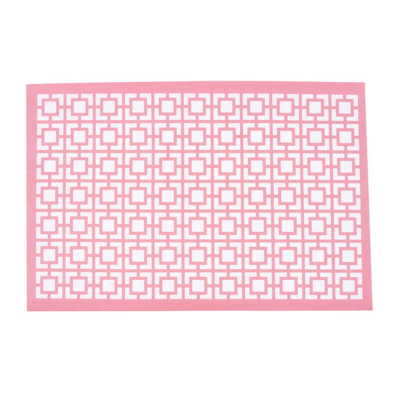 Breeze Block Placemats (set of 4)-Vista Vue in Pink image number 1