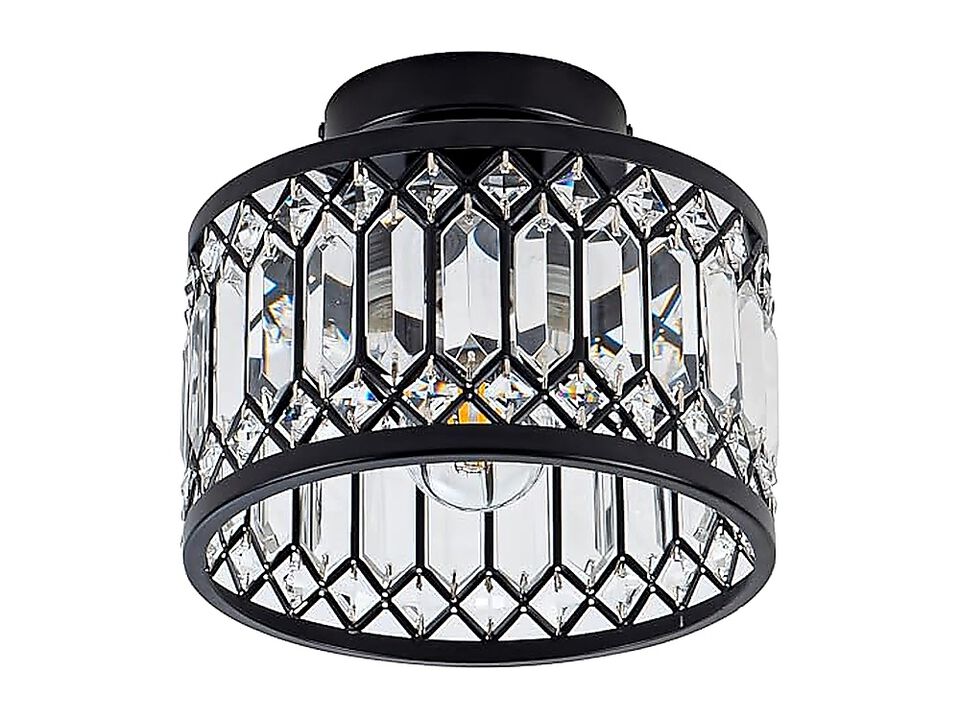 Crystal Ceiling Light Fixture Modern Semi Flush Mount Chandelier Kitchen Bedroom