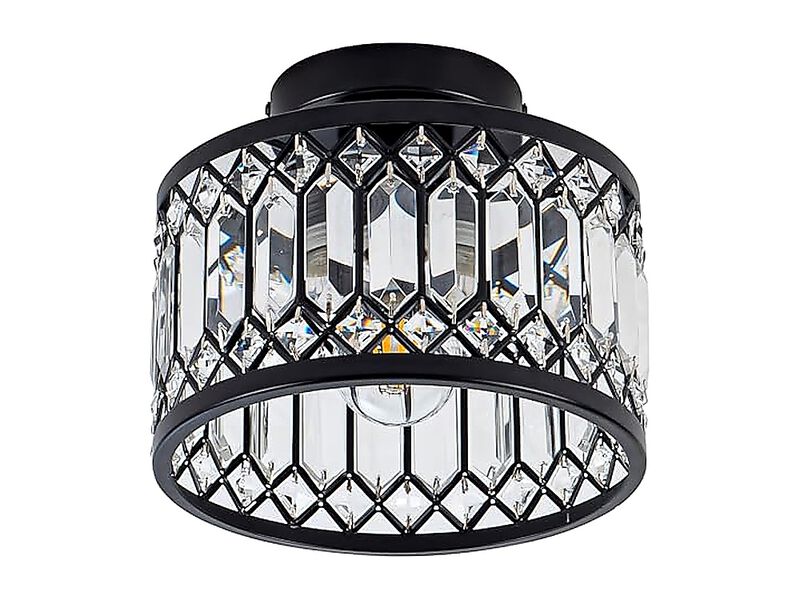 Crystal Ceiling Light Fixture Modern Semi Flush Mount Chandelier Kitchen Bedroom image number 1