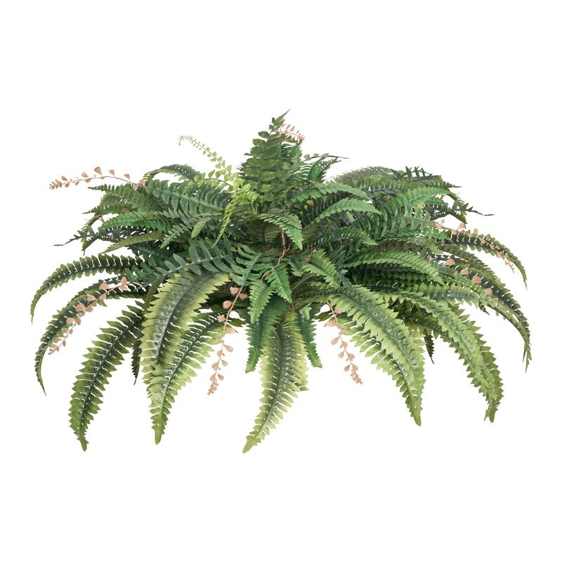 Large Artificial Fern Plant with Natural Spread, Hanging Faux Greenery for Indoor Outdoor Decoration image number 0