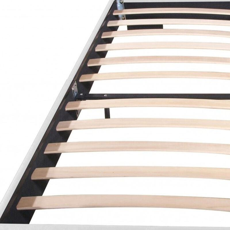 Faux Leather Upholstered Bed &ndash; Solid and Engineered Wood Structure image number 5