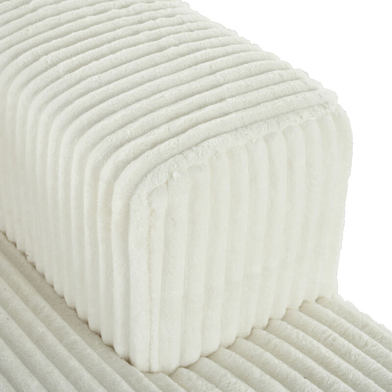 Merax U_Style Corduroy Double Sofa Bed with 2 Pillows