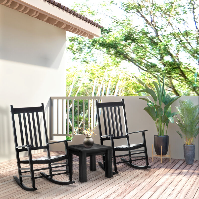 1PCS Heavy-Duty Rocking Chair, Durable and Comfortable Outdoor Rocker for Garden or Patio image number 1