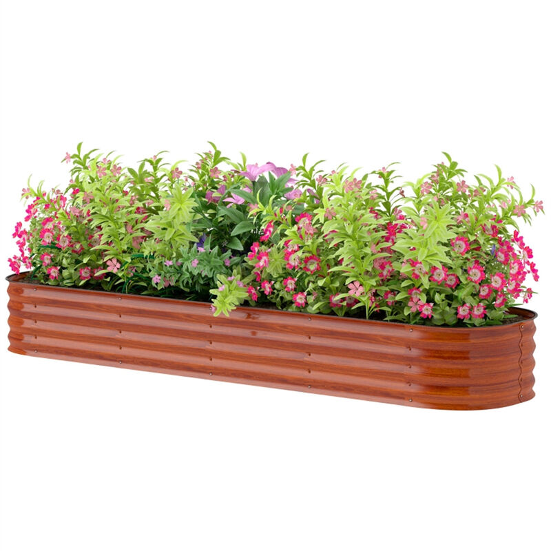 Outdoor Raised Garden Planter &ndash; Durable Garden Bed for Plants & Flowers