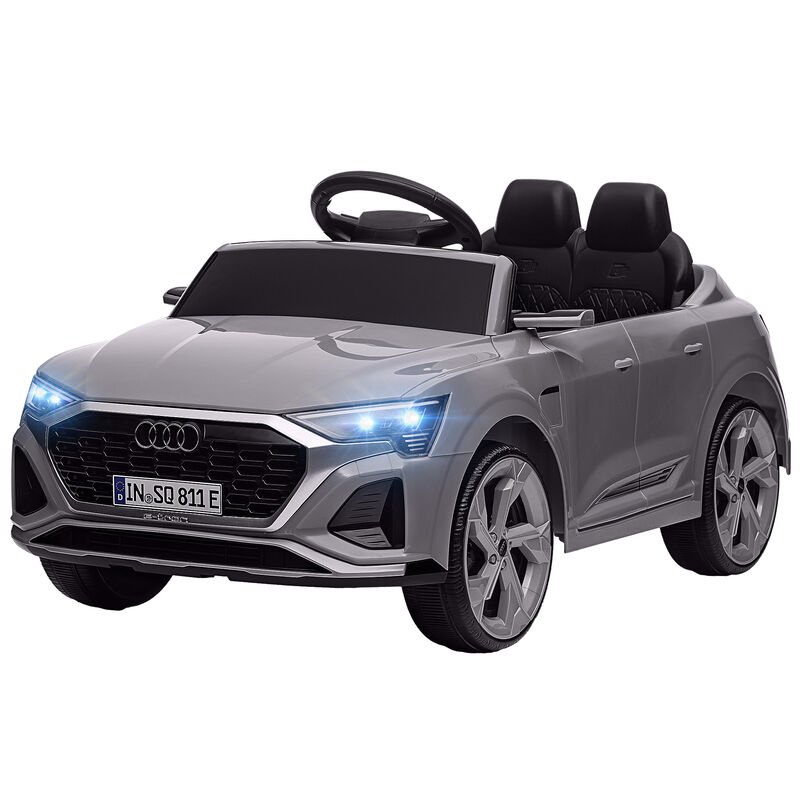 BreeBe Audi Q8 e-tron Sportback Licensed 12V Battery Powered Kids Electric Car w/ Spring Suspension, Soft Start image number 0
