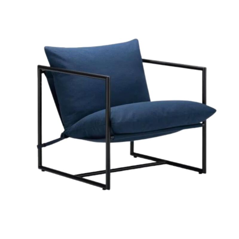 Hivvago Modern Upholstered Accent Chair with Metal Frame