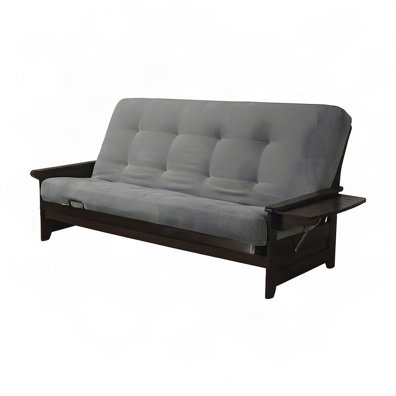Phoenix Frame Queen-Espresso Finish-Marmont Thunder Mattress image number 0