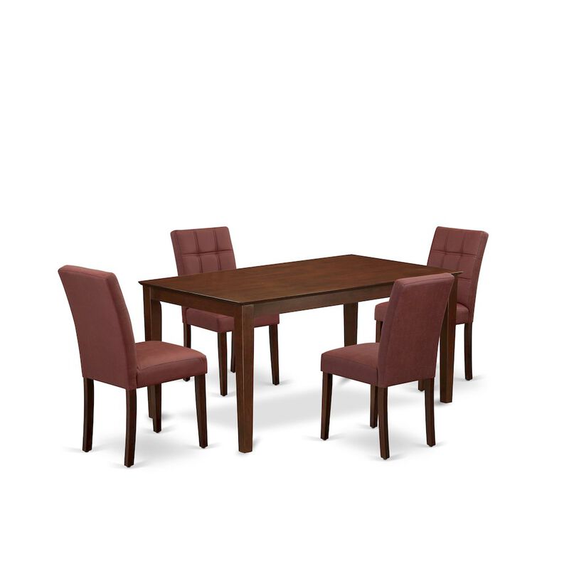 5 Piece Mid Century Dining Set contain A Dining Table