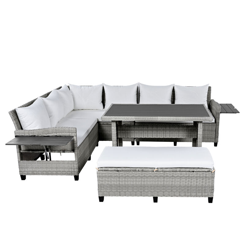 Merax 5-Piece Outdoor Patio Rattan Sofa Set