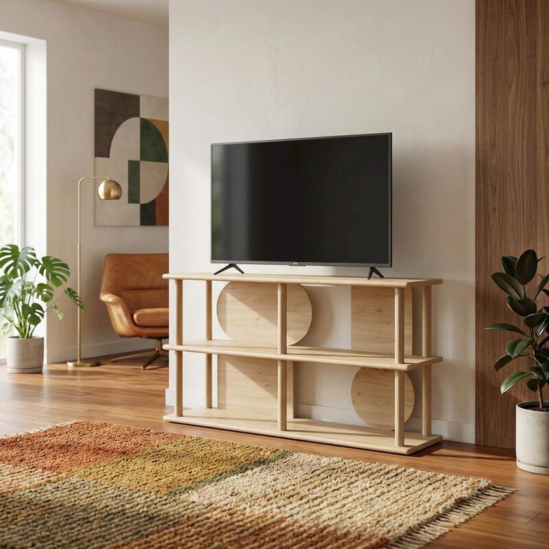 55-Inch Console Table in Elegant Finish with Sturdy Construction image number 3