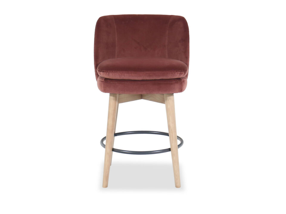 Rust Swivel Counter Stool