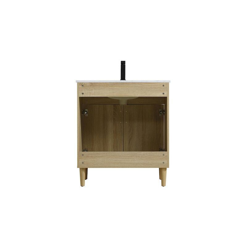 Elegant Kitchen and Bath Chandler 30 Inch Single Bathroom Vanity In Mango Wood