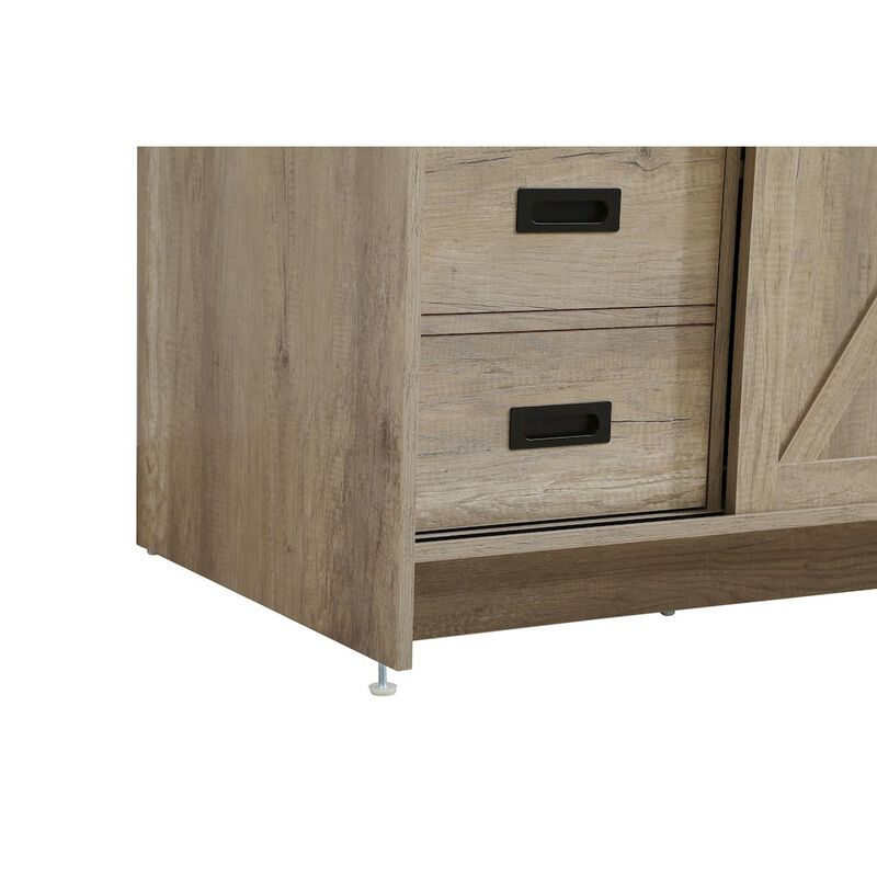 Elegant Kitchen and Bath Austin 48 Inch Single Bathroom Vanity In Natural Oak