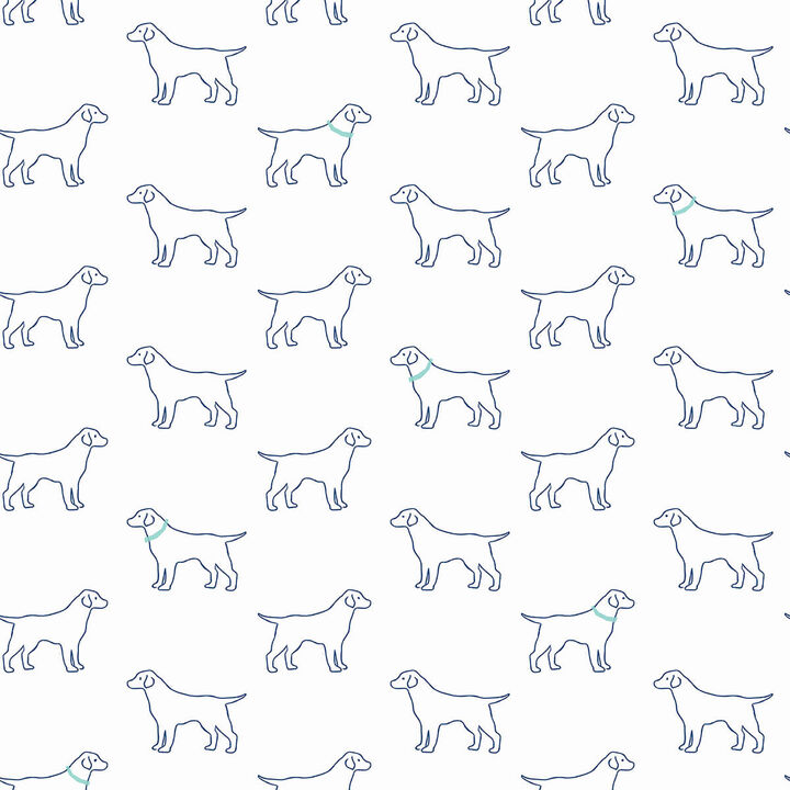 Yoop Off White Dog Wallpaper (Set of 2)