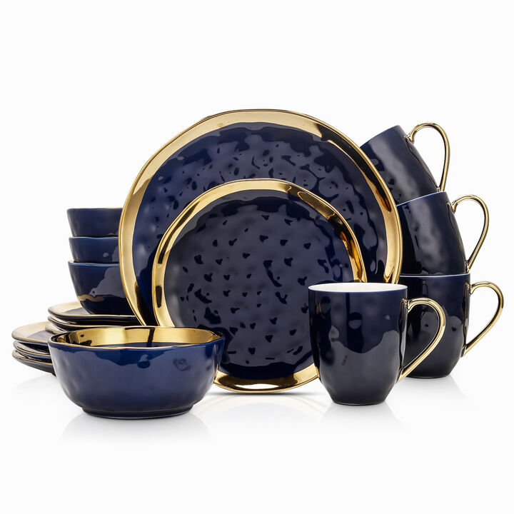 Stone Lain Florian Porcelain 16 Piece Dinnerware Set