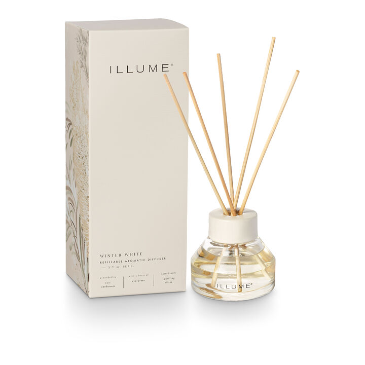ILLUME Refillable Aromatic Diffuser, Winter White