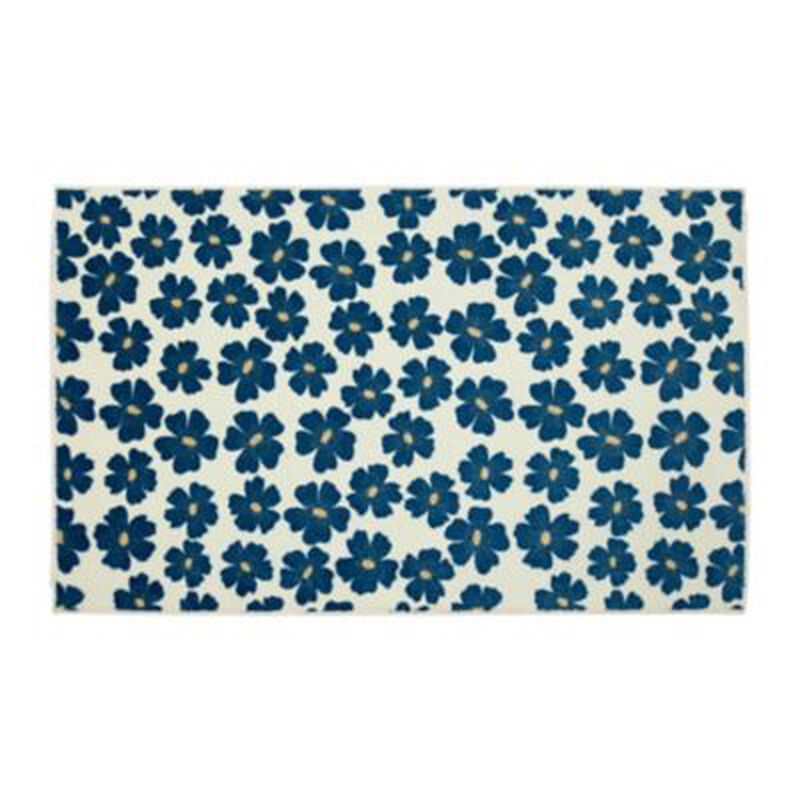 Prismatic Simple Floral Bath and Kitchen Mat Collection