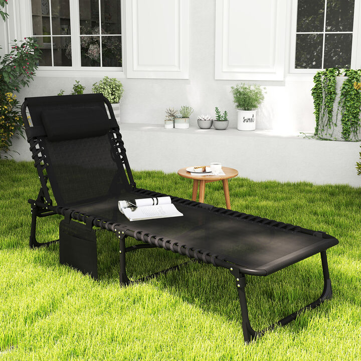 Hivvago 5-Position Outdoor Lounge Chair for Patio & Pool