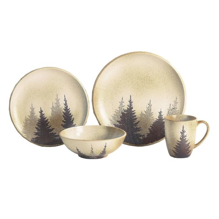 Clearwater Pines 16-Piece Dinnerware Set